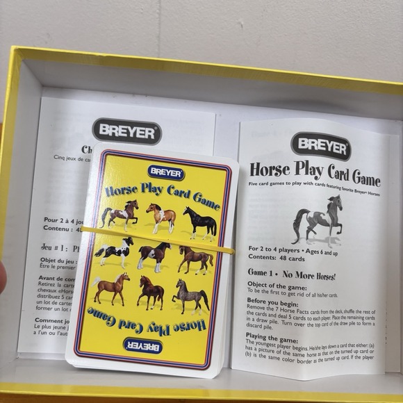 Breyer HORSE PLAY Card Game  - Plastic Horse Missing - Picture 2 of 5